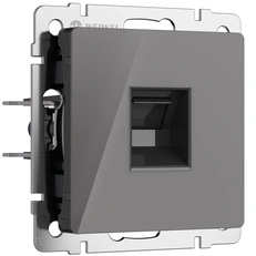 Изображение Розетка Ethernet RJ-45 (графит акрил) W1181044